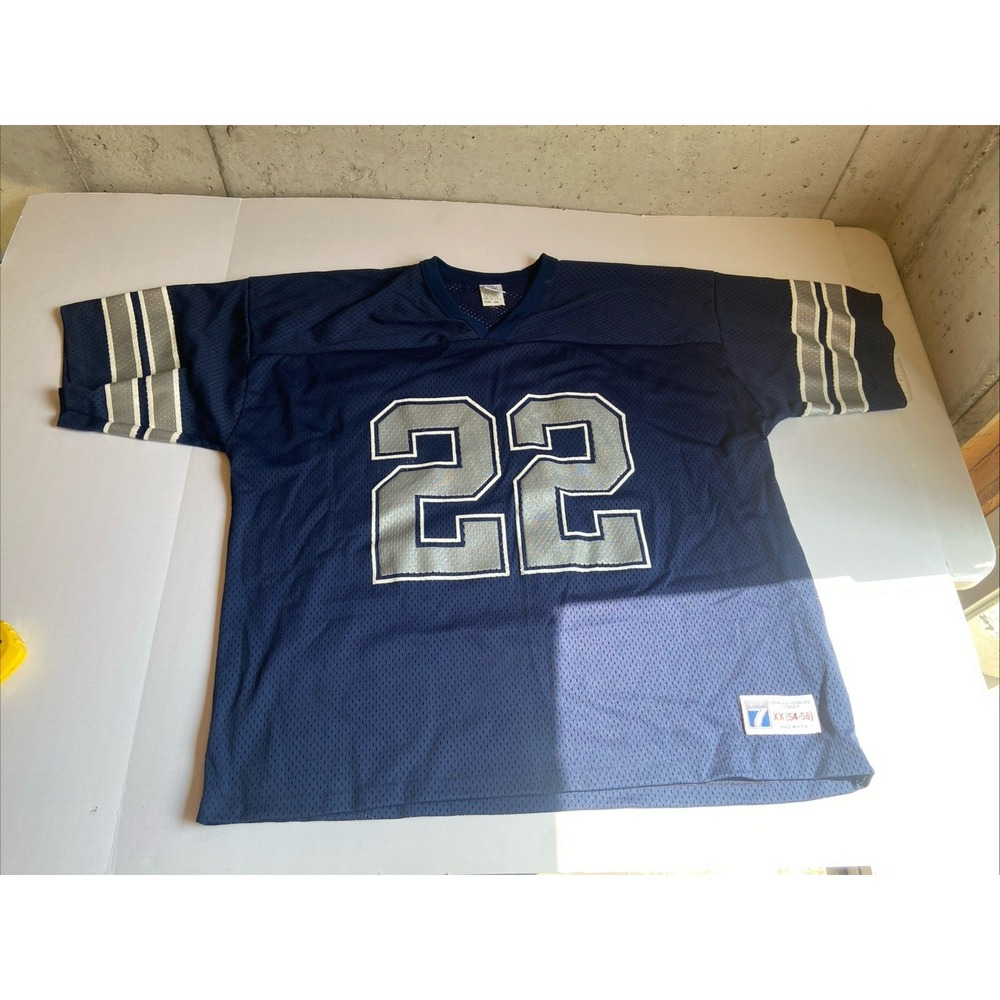 RARE FIND Vintage Logo 7 Emmitt Smith Dallas Cowboys Jersey Men's XXL 90s NFL